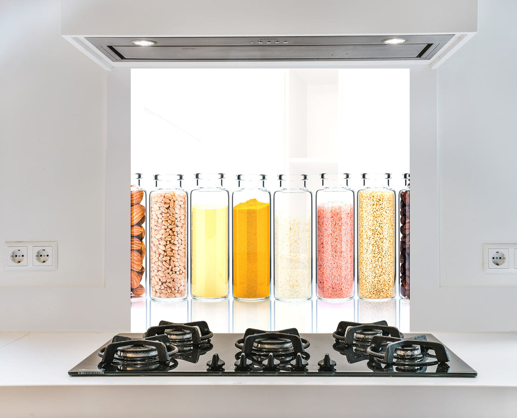 Spice & Grain Collection – Glass Kitchen Backsplash-BacksplashArtworks