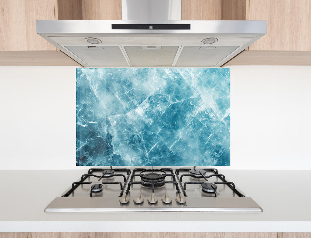 Abstract Tempered Glass Backsplash-BacksplashArtworks
