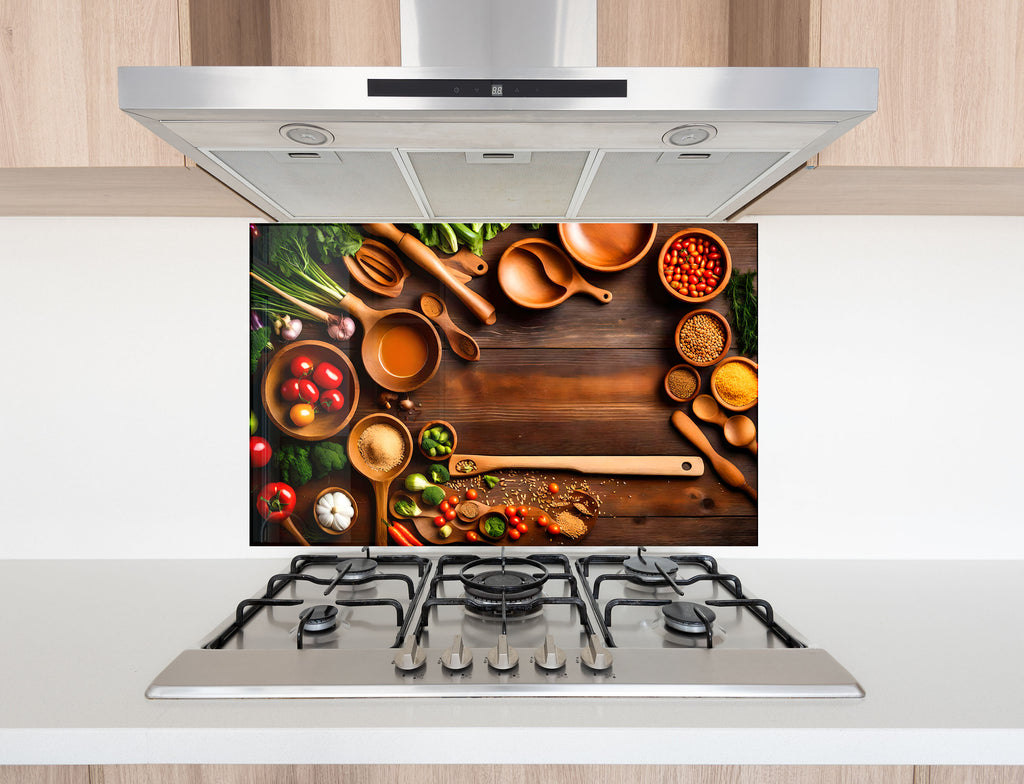 Kitchen Charm - Glass Kitchen Backsplash-BacksplashArtworks