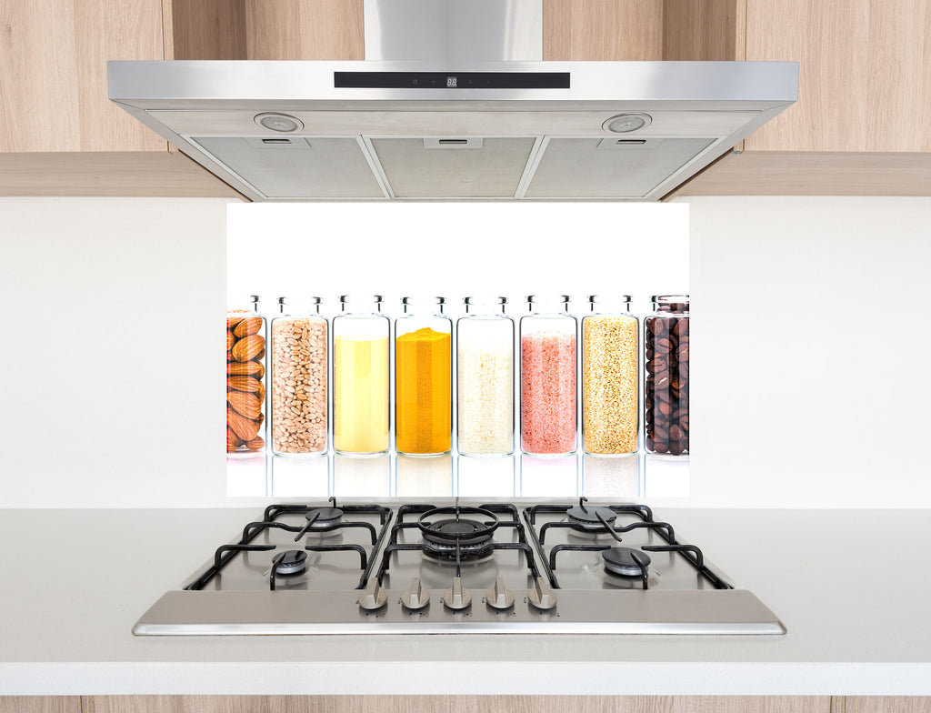 Spice & Grain Collection – Glass Kitchen Backsplash-BacksplashArtworks