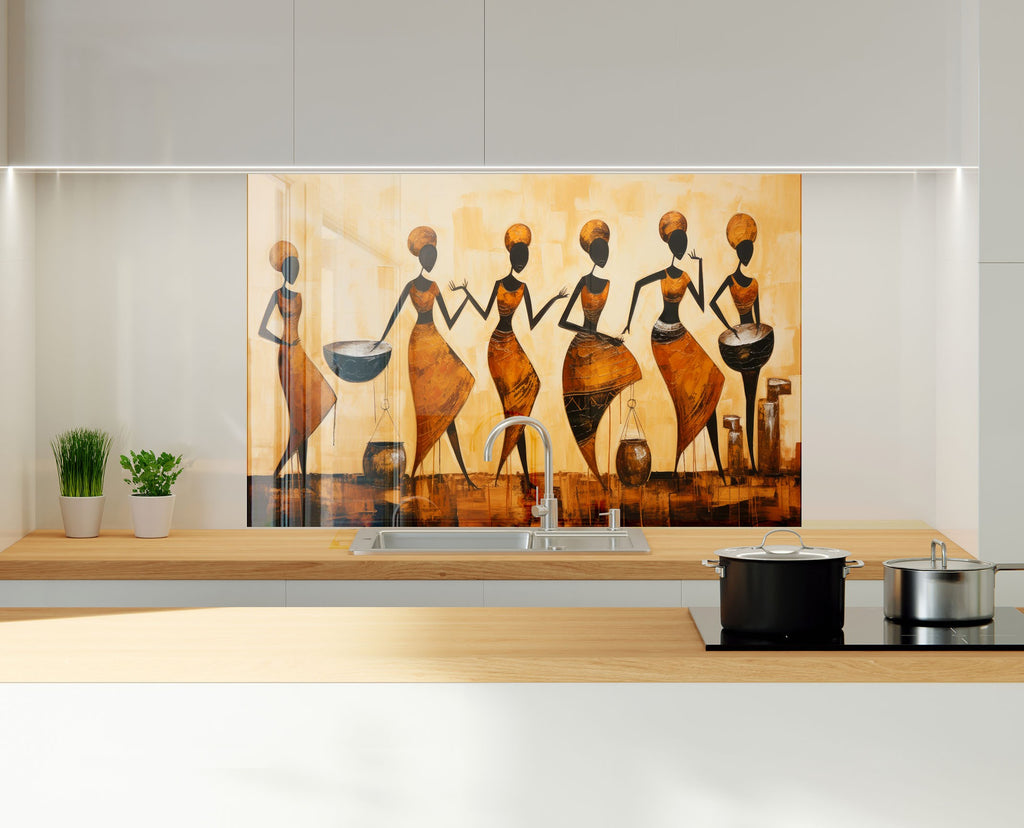 African Heritage - Glass Kitchen Backsplash-BacksplashArtworks