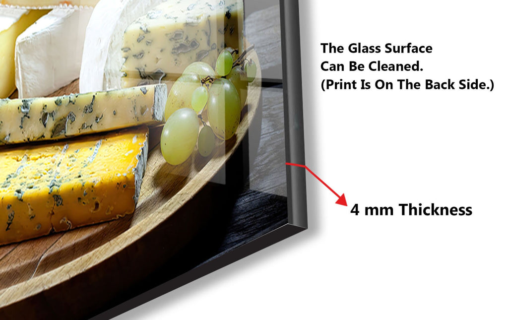 Wine & Cheese Glass Kitchen Backsplash – Gourmet Wine & Cheese Design-BacksplashArtworks