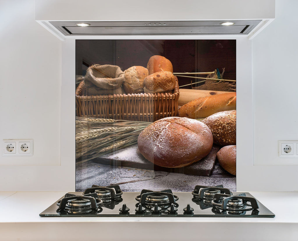 Bakery & Bread – Glass Kitchen Backsplash-BacksplashArtworks