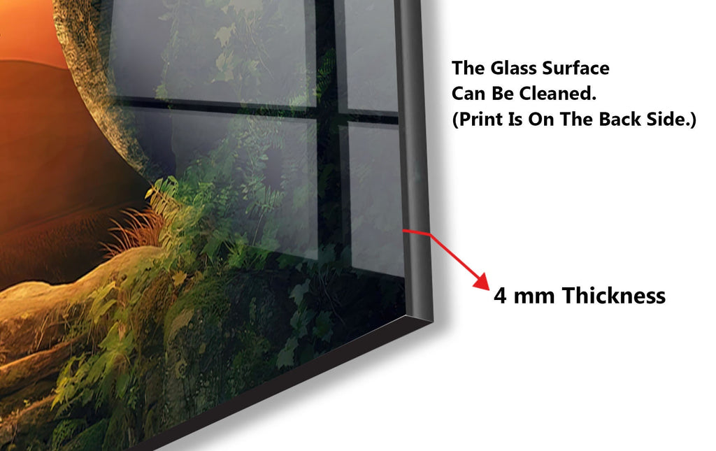 Sunset Portal - Glass Kitchen Backsplash-BacksplashArtworks