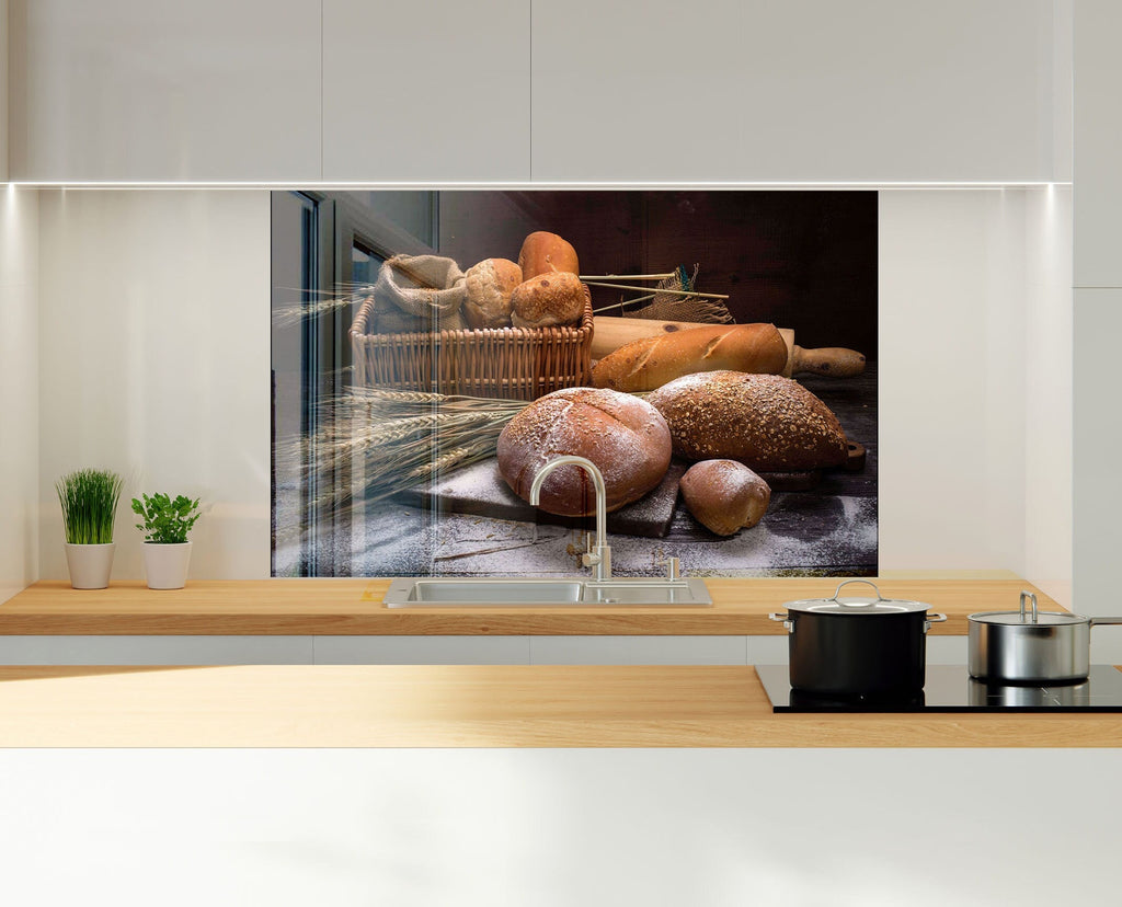 Bakery & Bread – Glass Kitchen Backsplash-BacksplashArtworks