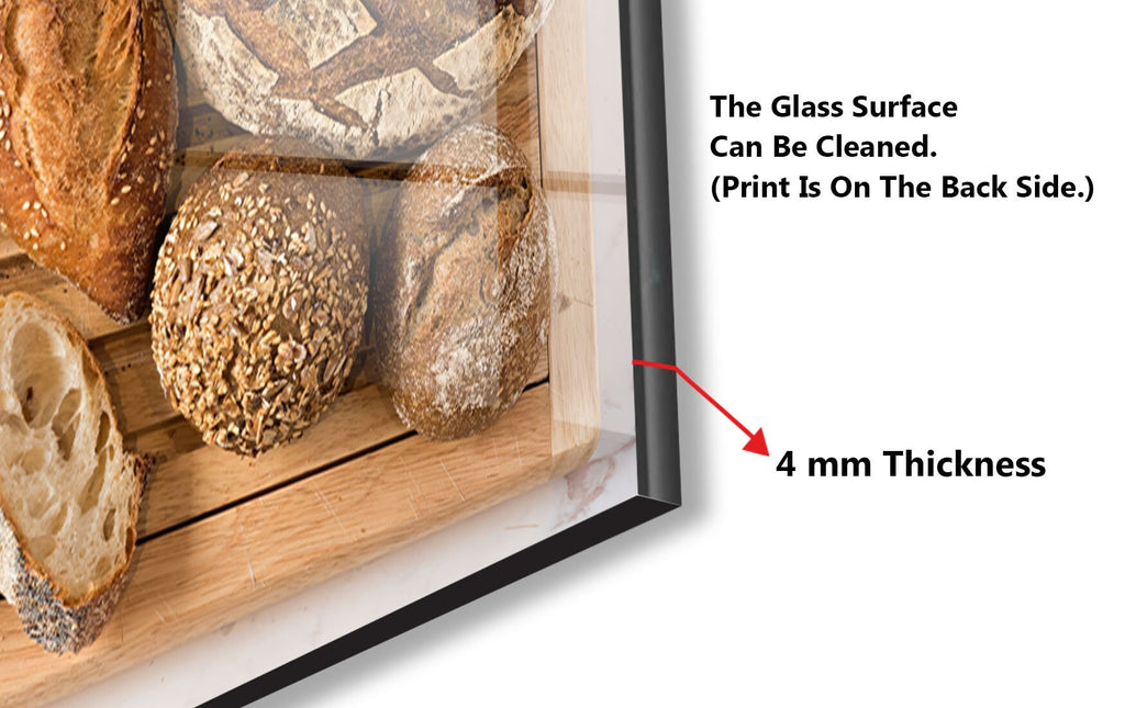 Artisan Bread Selection – Glass Kitchen Backsplash-BacksplashArtworks