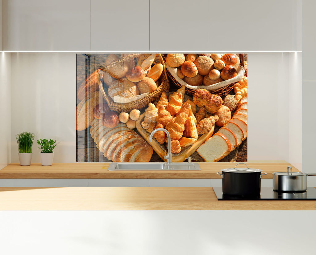 French Bakery Bliss – Glass Kitchen Backsplash-BacksplashArtworks