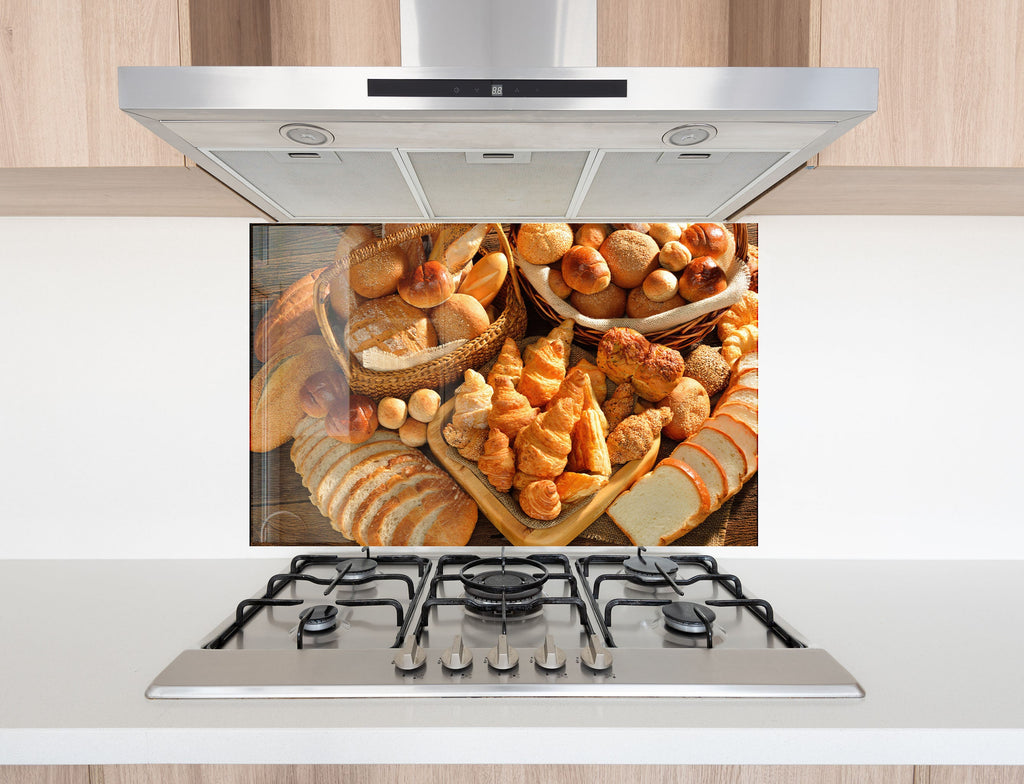 French Bakery Bliss – Glass Kitchen Backsplash-BacksplashArtworks
