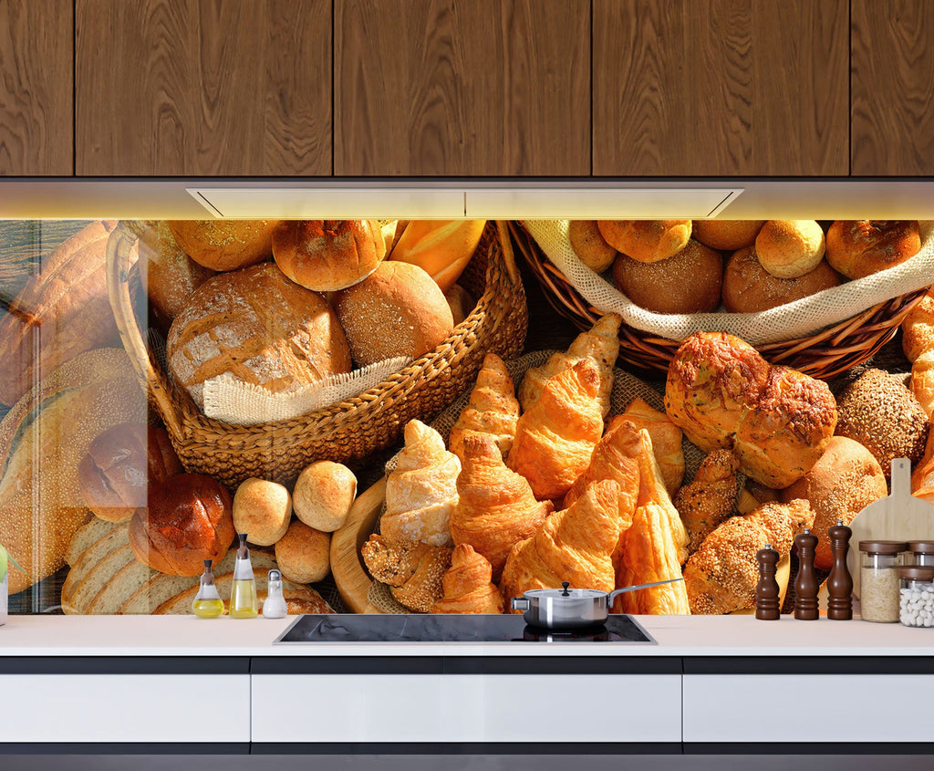 French Bakery Bliss – Glass Kitchen Backsplash-BacksplashArtworks