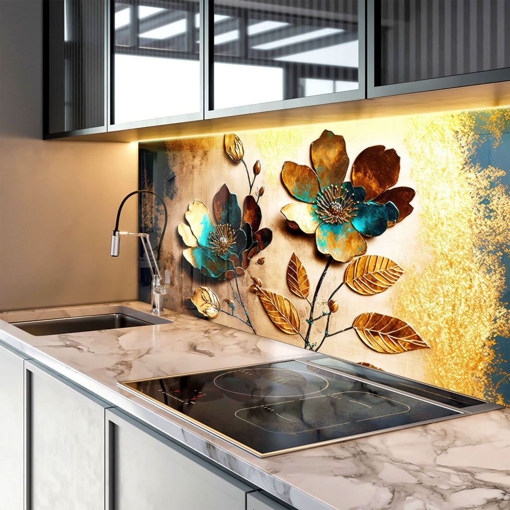 Stained Tempered Glass Backsplash-BacksplashArtworks