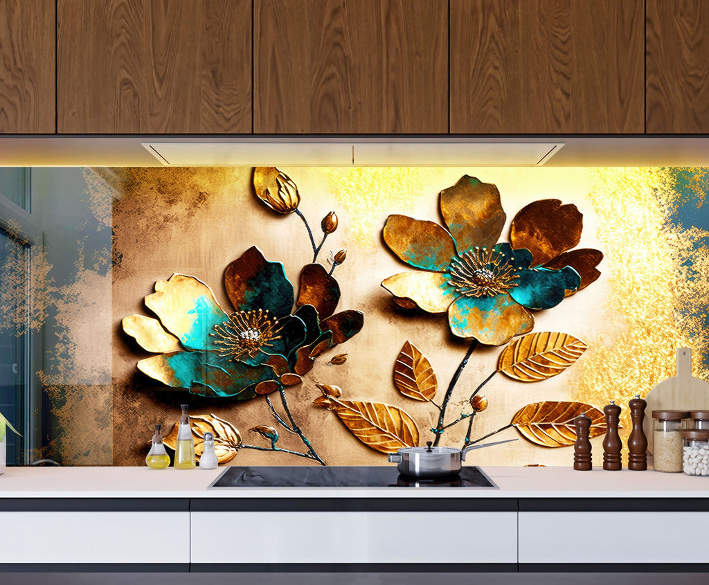 Stained Tempered Glass Backsplash-BacksplashArtworks
