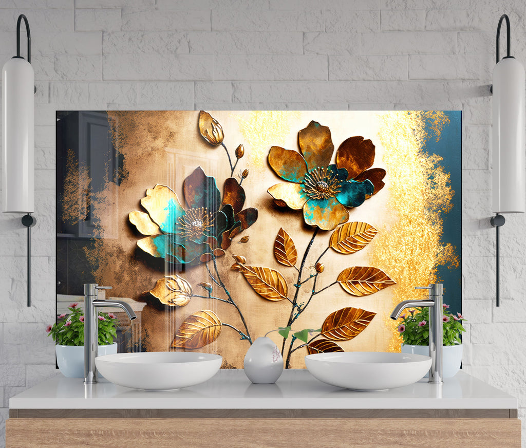 Stained Tempered Glass Backsplash-BacksplashArtworks