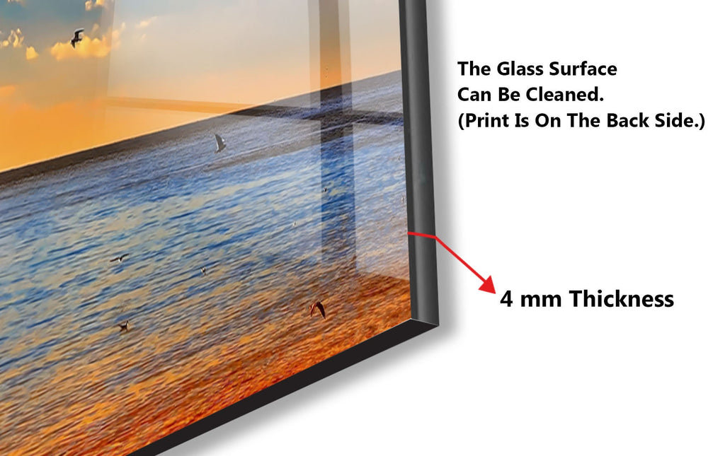 Sailing Serenity Wall Art - Tempered Glass Kitchen Backsplash-BacksplashArtworks