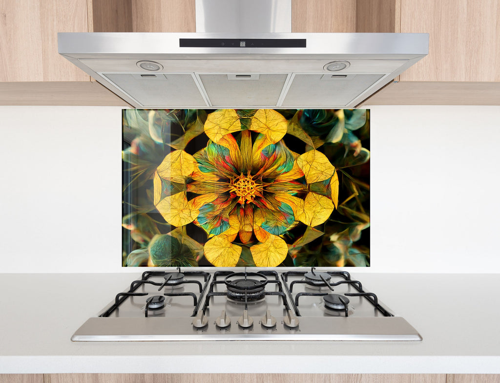 Stained Tempered Glass Backsplash-BacksplashArtworks