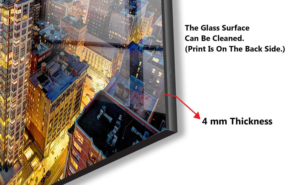 New York City Skyline - Glass Kitchen Backsplash-BacksplashArtworks