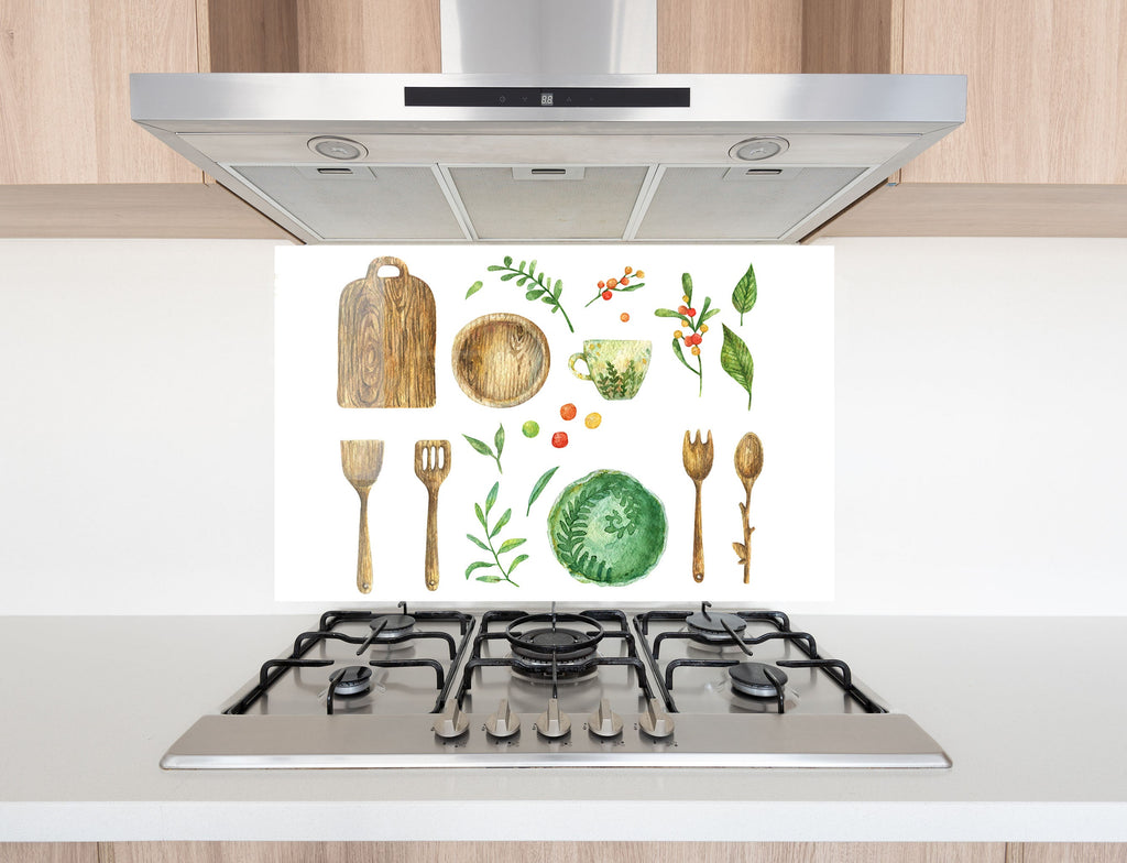 Rustic Kitchen Essentials - Glass Kitchen Backsplash-BacksplashArtworks