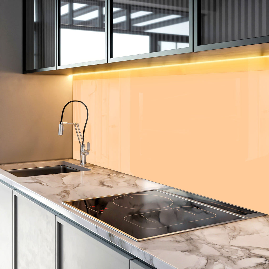 Sand - Tempered Glass Kitchen Backsplash-BacksplashArtworks