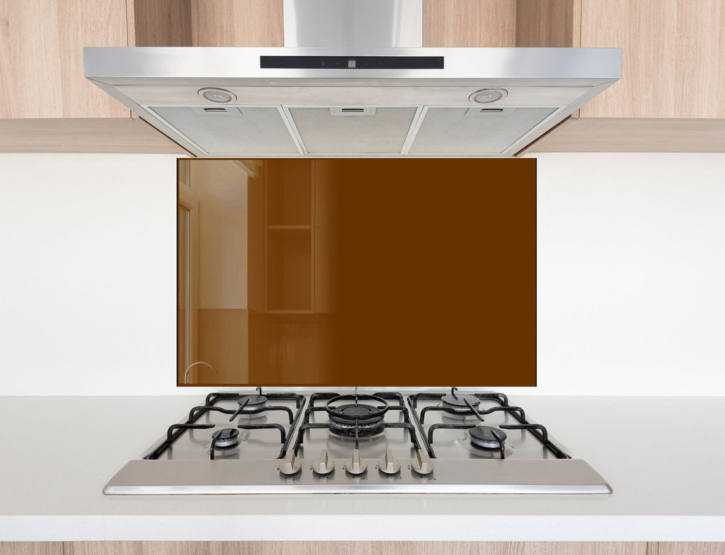 Walnut - Tempered Glass Kitchen Backsplash-BacksplashArtworks