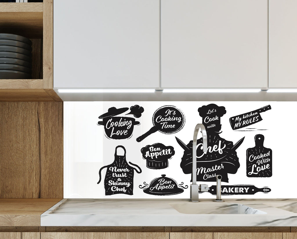 Sign Tempered Glass Backsplash-BacksplashArtworks