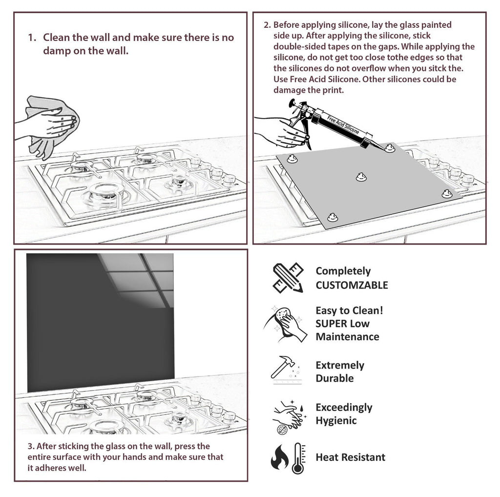 Sign Tempered Glass Backsplash-BacksplashArtworks