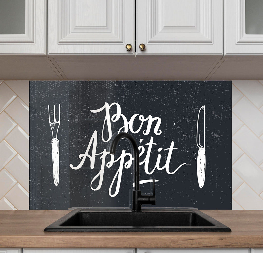 Sign Tempered Glass Backsplash-BacksplashArtworks