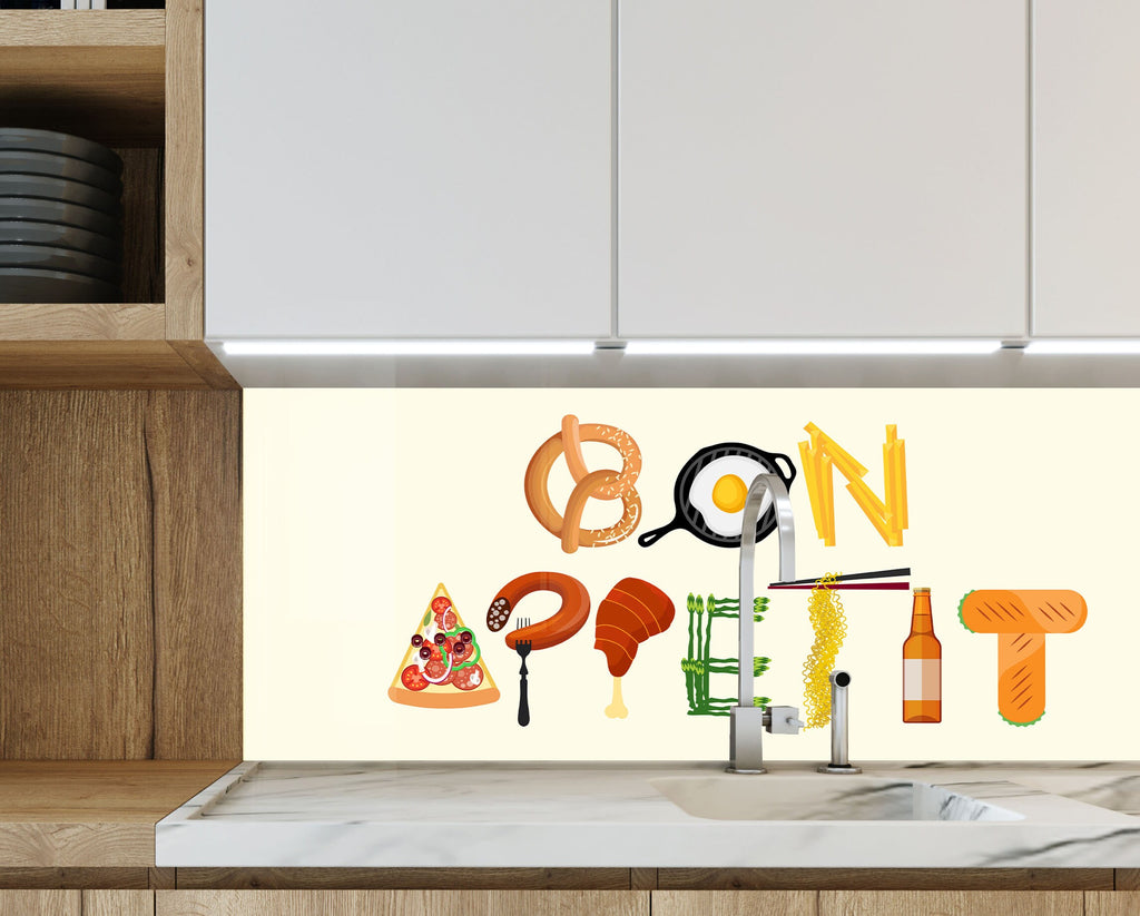 Sign Tempered Glass Backsplash-BacksplashArtworks