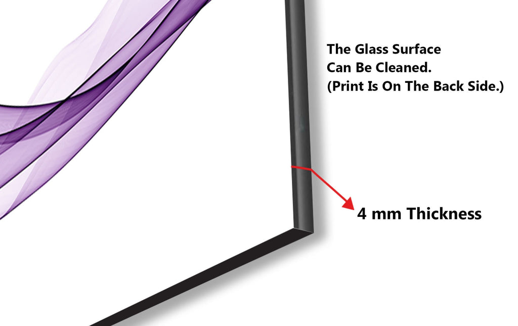 Abstract Tempered Glass Backsplash-BacksplashArtworks