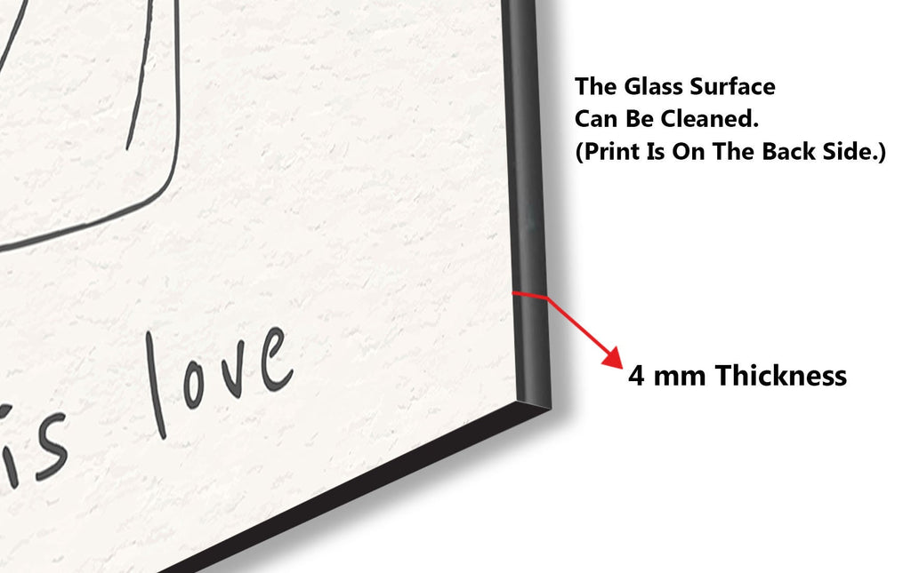 Sign Tempered Glass Backsplash-BacksplashArtworks