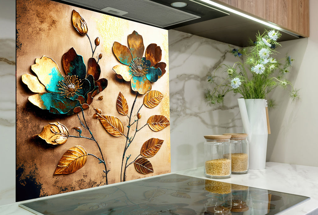Stained Tempered Glass Backsplash-BacksplashArtworks
