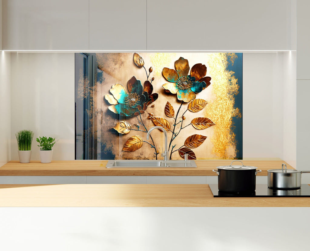 Stained Tempered Glass Backsplash-BacksplashArtworks