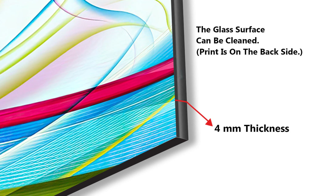 Colorful Tempered Glass Backsplash-BacksplashArtworks
