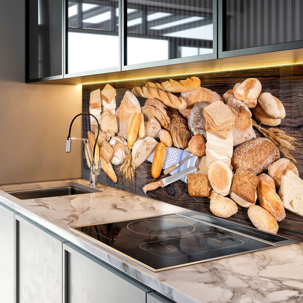 Artisan Bread Collection – Tempered Glass Kitchen Backsplash-BacksplashArtworks