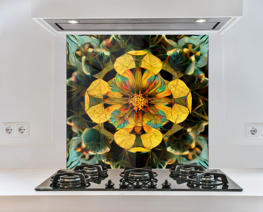 Stained Tempered Glass Backsplash-BacksplashArtworks