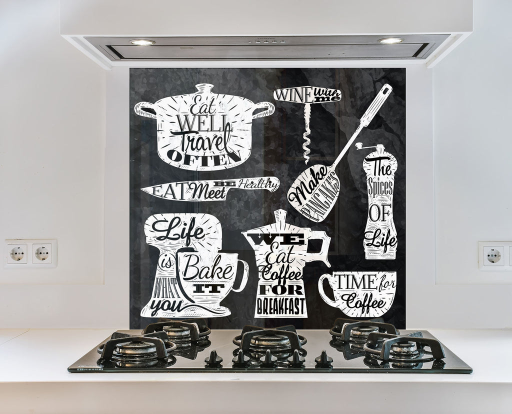 Sign Tempered Glass Backsplash-BacksplashArtworks