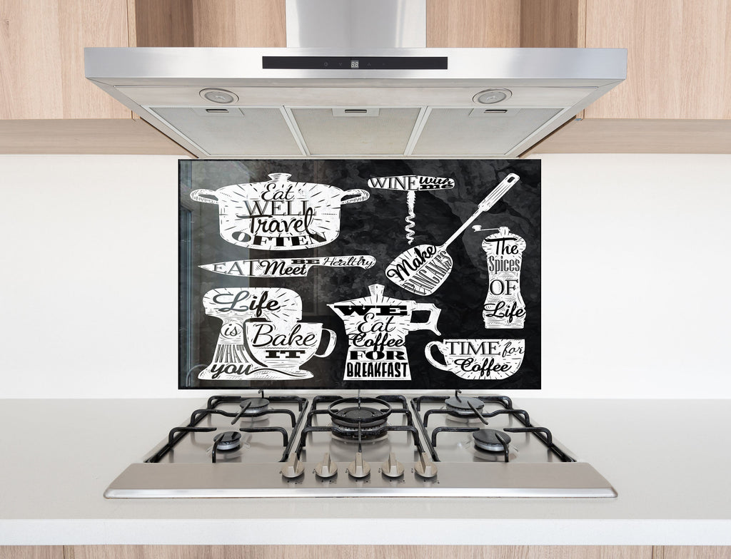 Sign Tempered Glass Backsplash-BacksplashArtworks