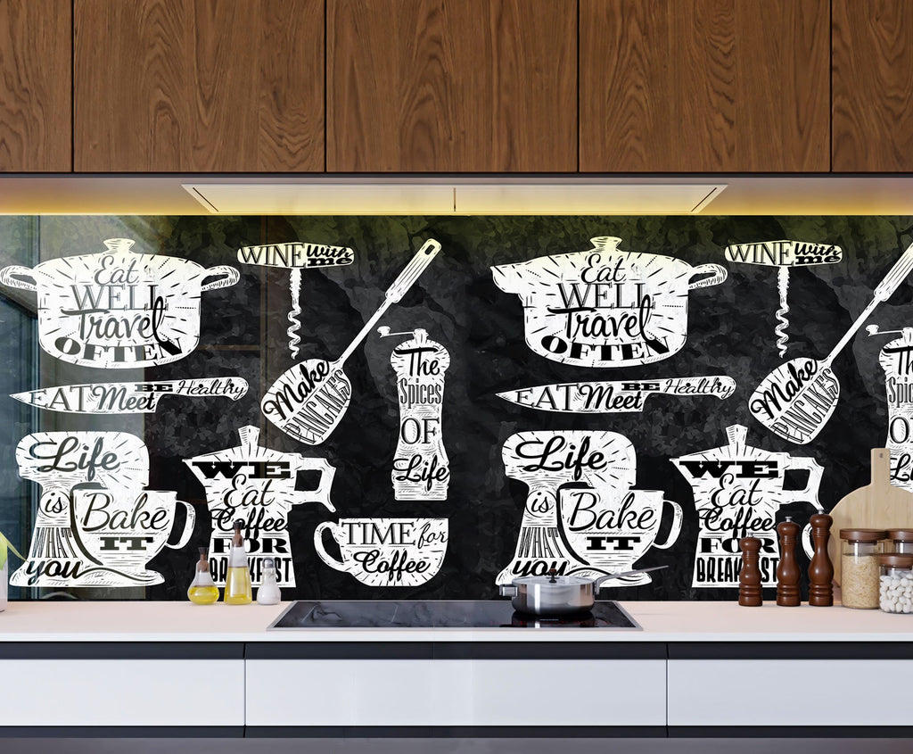 Sign Tempered Glass Backsplash-BacksplashArtworks