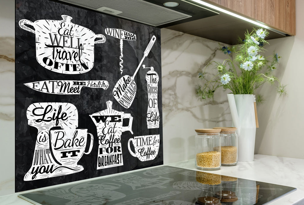 Sign Tempered Glass Backsplash-BacksplashArtworks
