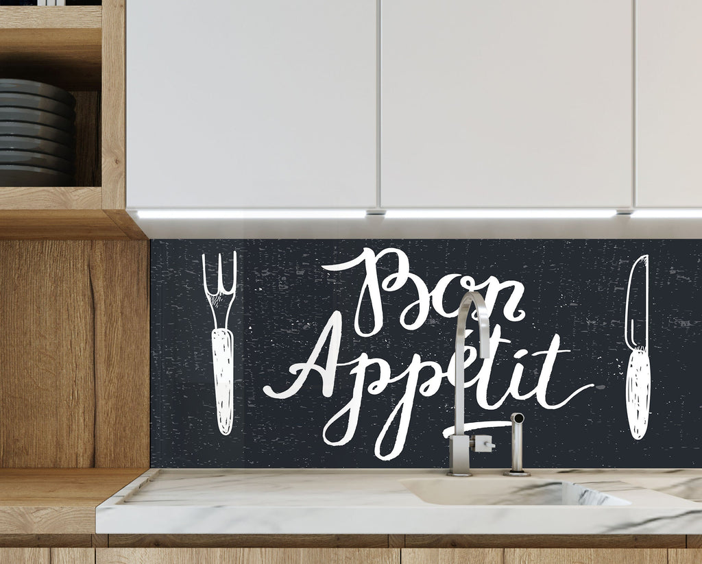 Sign Tempered Glass Backsplash-BacksplashArtworks