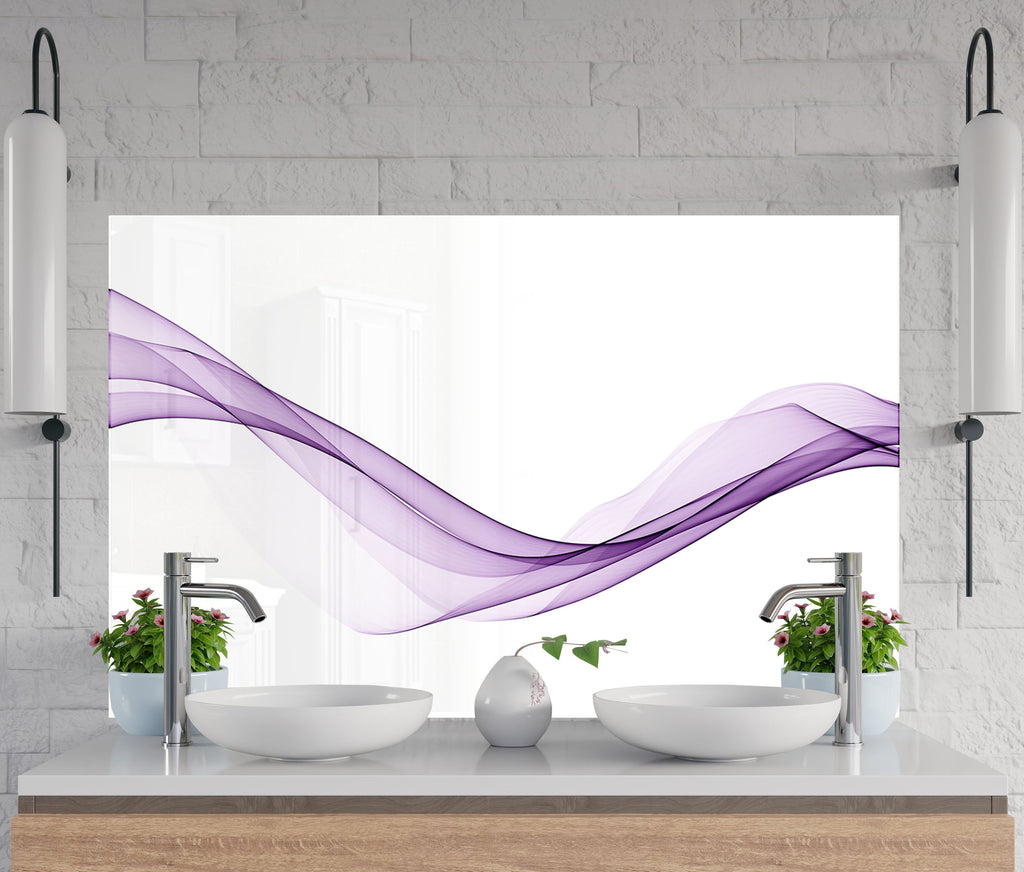 Abstract Tempered Glass Backsplash-BacksplashArtworks