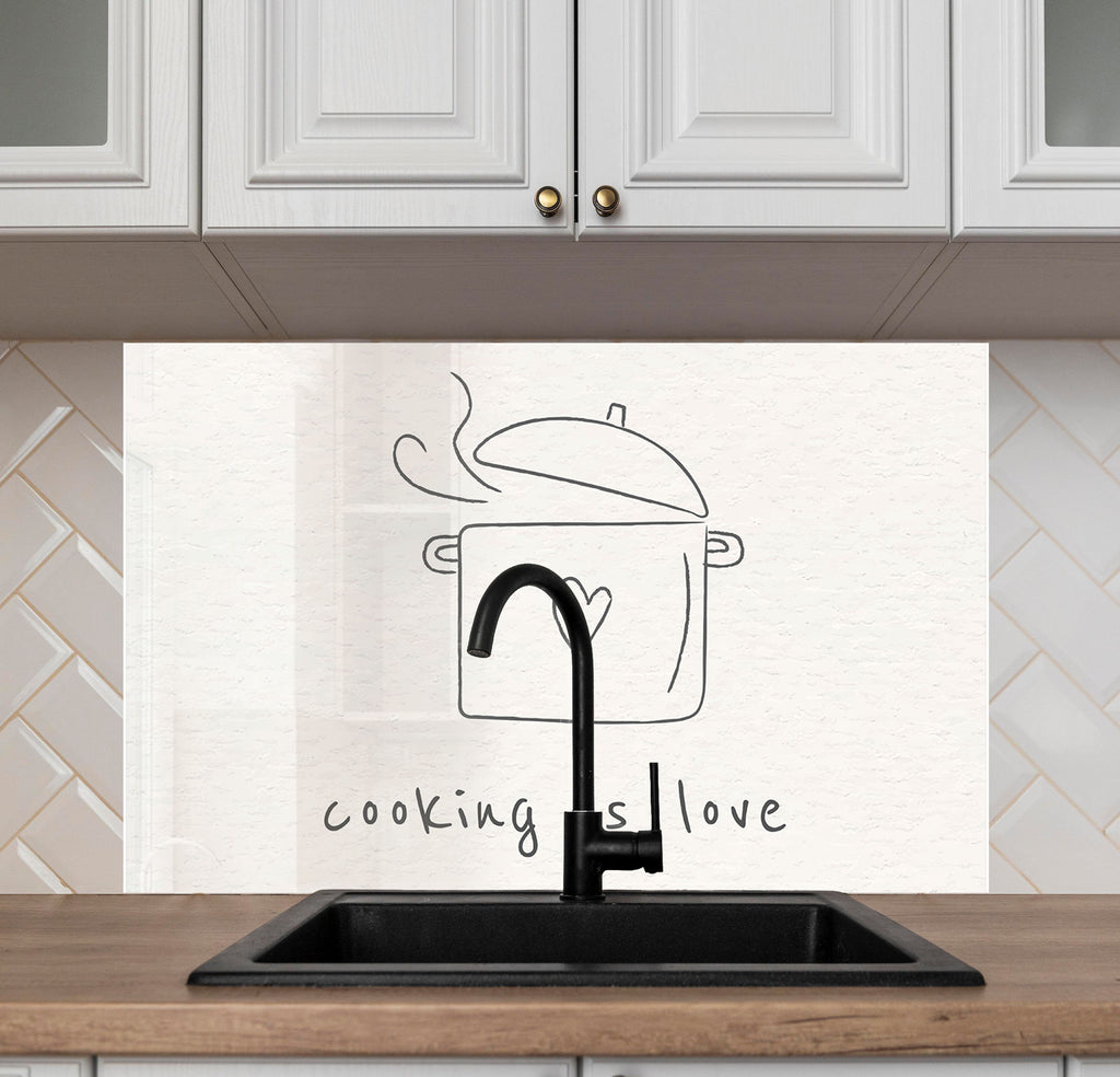 Sign Tempered Glass Backsplash-BacksplashArtworks