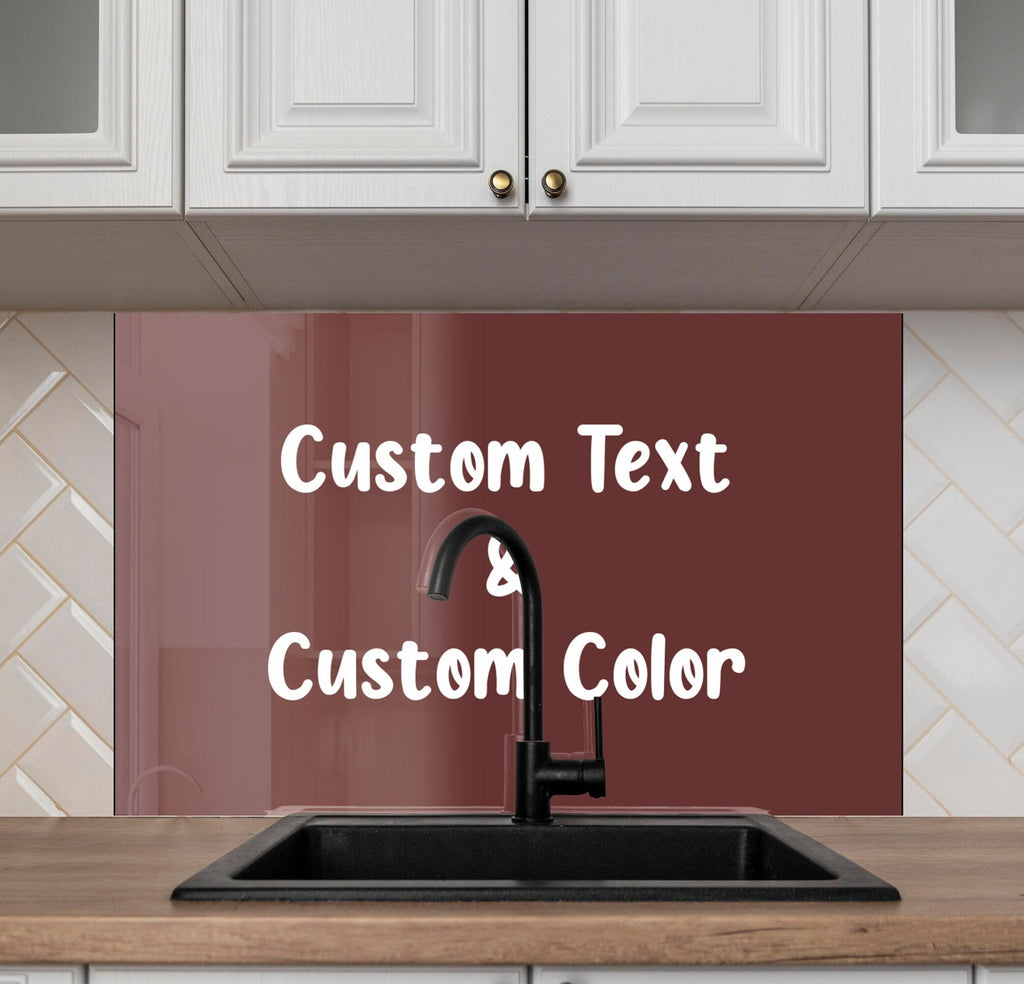 Tempered Glass Custom Text Backsplash-BacksplashArtworks
