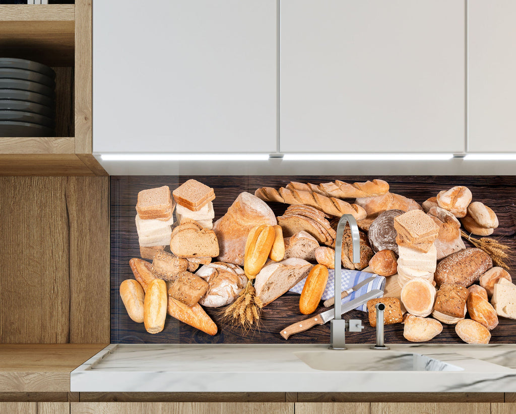 Artisan Bread Collection – Tempered Glass Kitchen Backsplash-BacksplashArtworks