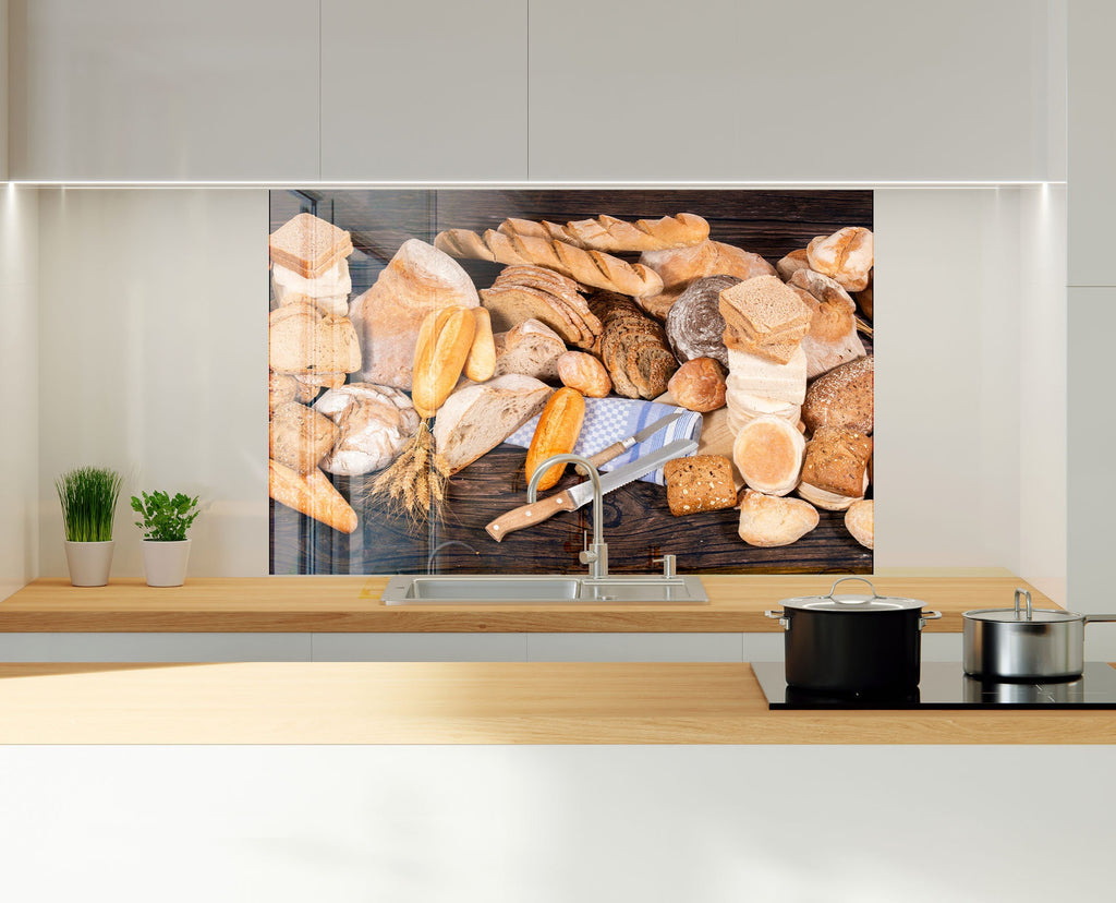 Artisan Bread Collection – Tempered Glass Kitchen Backsplash-BacksplashArtworks