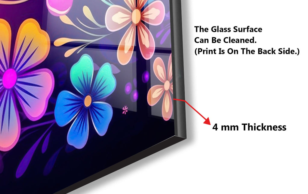 Leaves Tempered Glass Backsplash-BacksplashArtworks