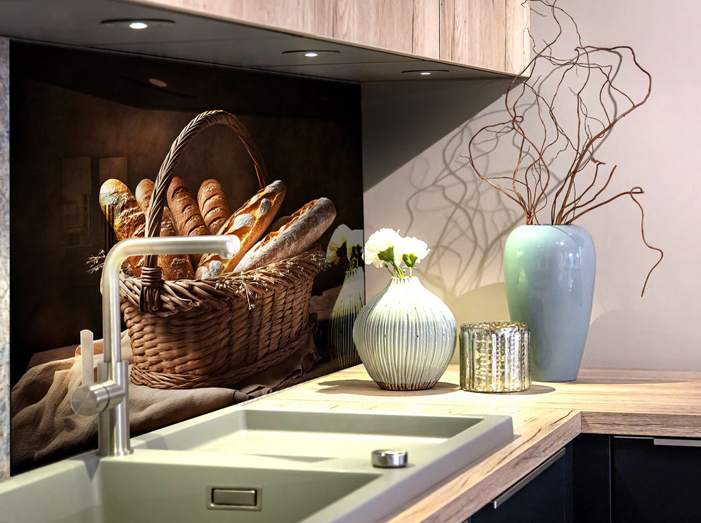 French Bakery - Glass Kitchen Backsplash-BacksplashArtworks