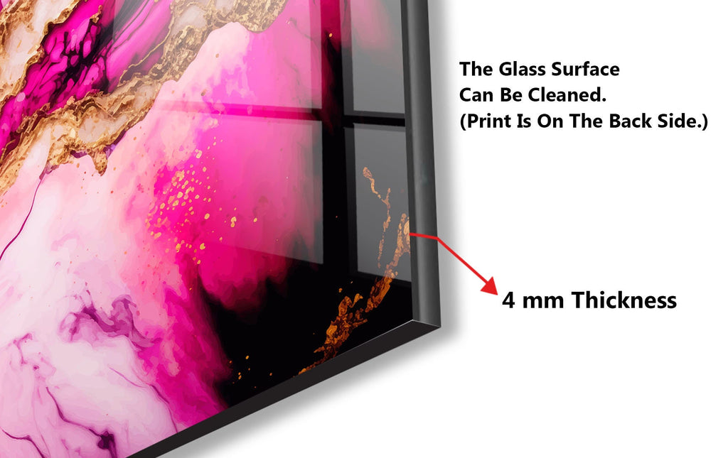 Abstract Tempered Glass Backsplash-BacksplashArtworks