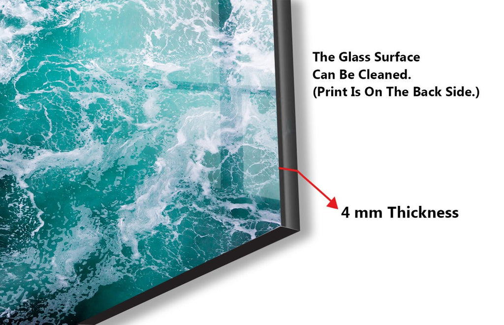 Abstract Tempered Glass Backsplash-BacksplashArtworks