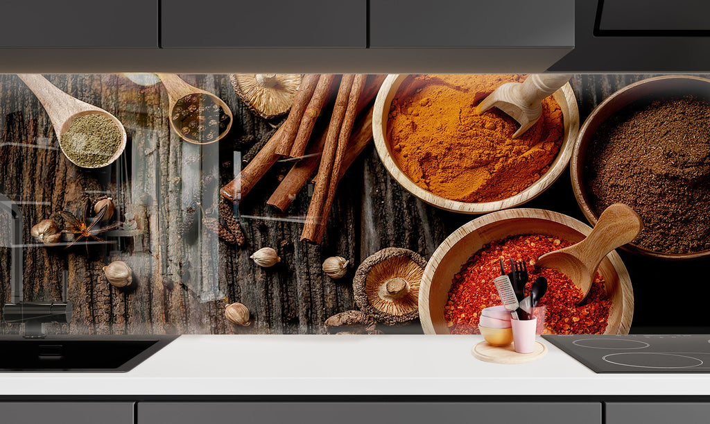 Spice Pantry - Glass Backsplash-BacksplashArtworks