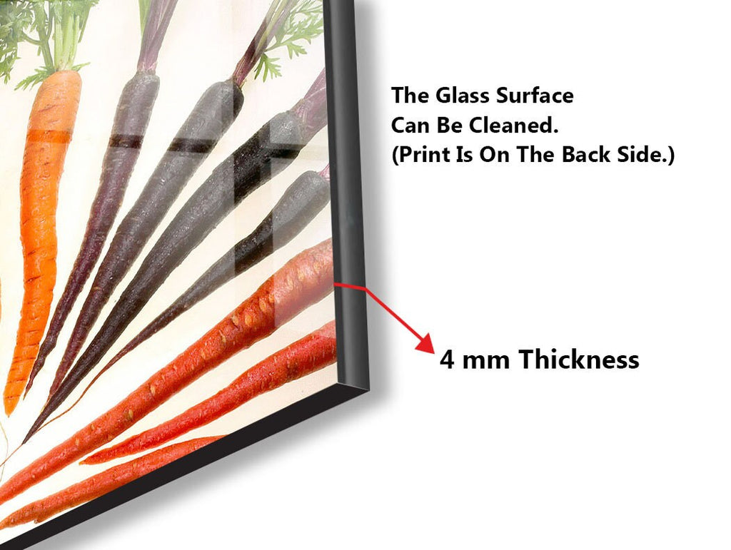 Colorful Carrot Medley Glass Kitchen Backsplash – Vibrant Vegetable Design-BacksplashArtworks