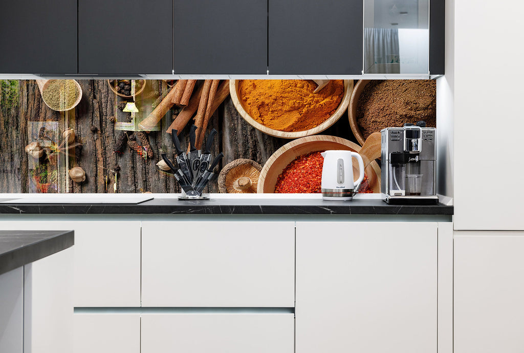 Spice Pantry - Glass Backsplash-BacksplashArtworks